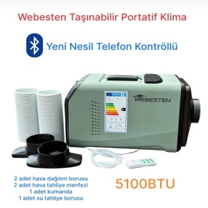 TAŞINABİLİR KLİMA 220W/12 W İLE ÇALIŞIR KARAVAN KAMP KLİMASI