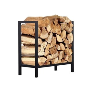 Dekoratif Metal Şömine Yanı Odunluk 50x40x30 Cm