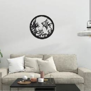 FBT Balık Desenli Metal Dekoratif Duvar Tablosu
